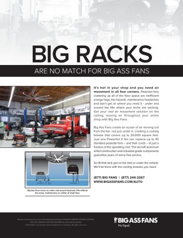 Why Your Service Center Needs a Big Ass Fan - Auto Inc. Magazine