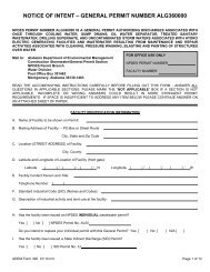 General Permit Application Package - NOI-36 - Alabama ...