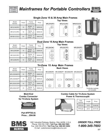 Hot Runner Mold End Connectors - BMS Burns