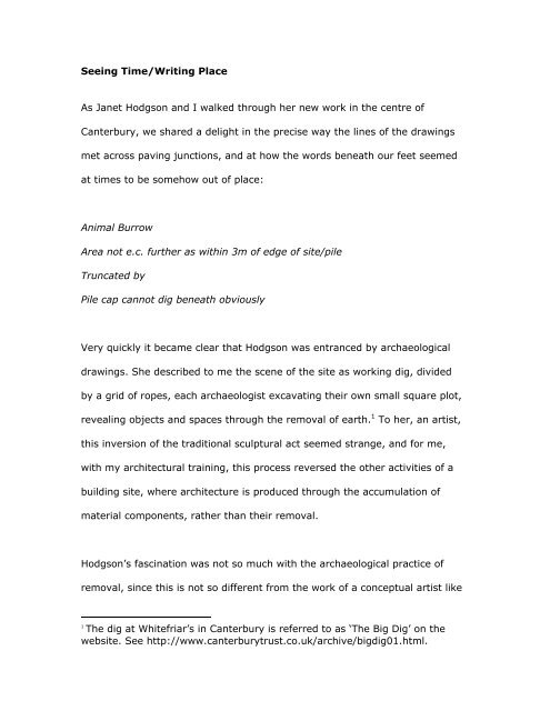 Jane Rendell Work Examples Sample PDF - Jane Rendell