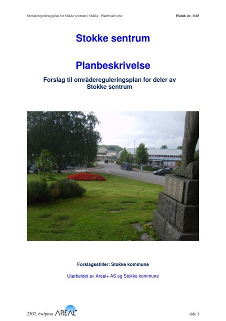 Stokke Sentrum Planbeskrivelse - Stokke Kommune