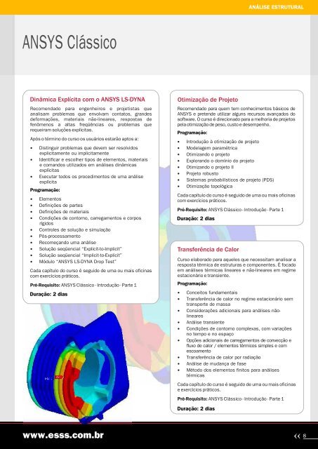 Programa de Treinamentos - ESSS