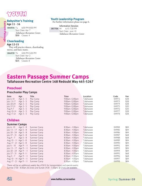 Eastern Passage Summer Camps
