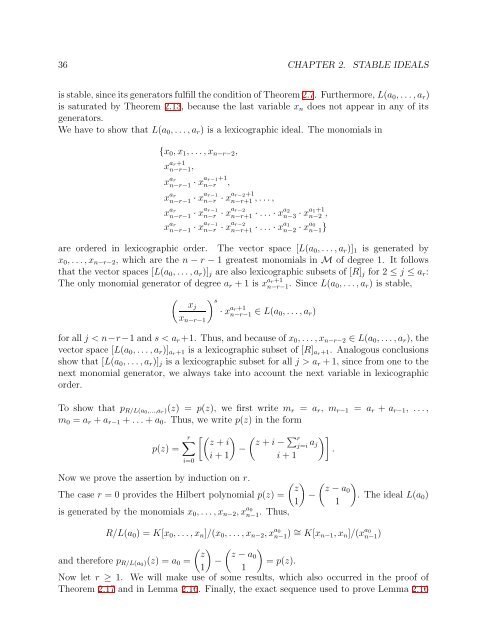 University of Paderborn Department of Mathematics Diploma Thesis ...