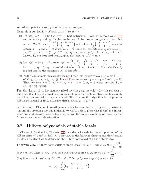 University of Paderborn Department of Mathematics Diploma Thesis ...