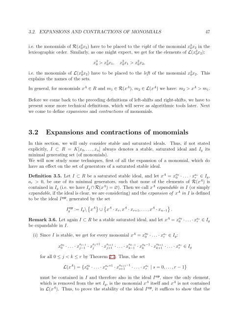University of Paderborn Department of Mathematics Diploma Thesis ...