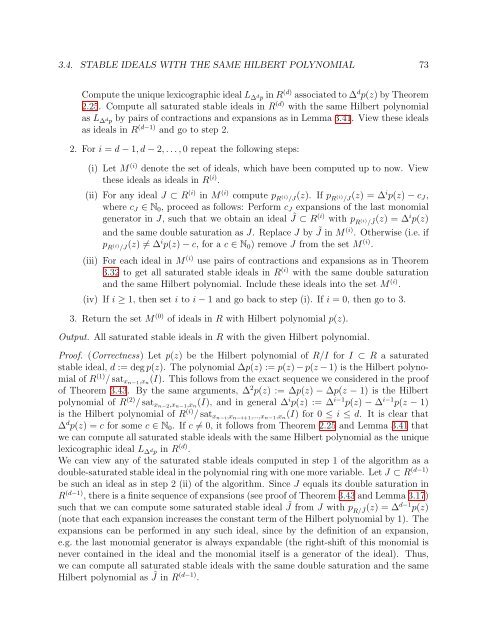 University of Paderborn Department of Mathematics Diploma Thesis ...