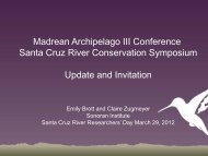 Madrean Archipelago III Conference Santa Cruz ... - Sonoran Institute