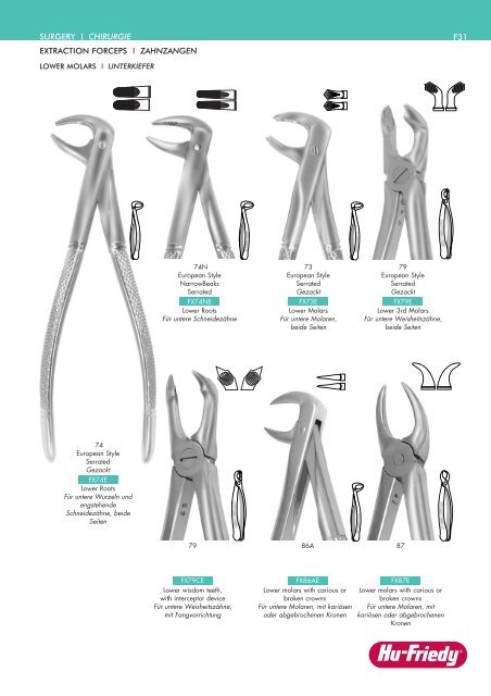 Produkt Katalog - Langer-KÃ¼retten - Hu-Friedy