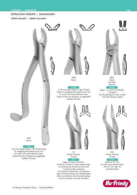 Produkt Katalog - Langer-KÃ¼retten - Hu-Friedy