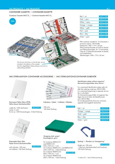 Produkt Katalog - Langer-KÃ¼retten - Hu-Friedy