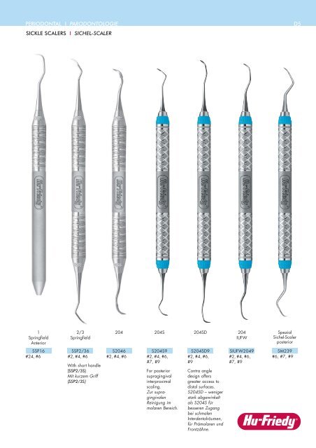 Produkt Katalog - Langer-KÃ¼retten - Hu-Friedy