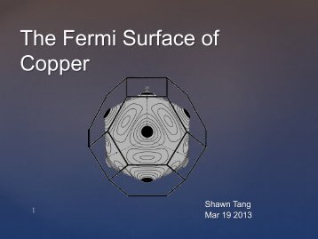 How the Fermi surface of copper was first measured experimentally