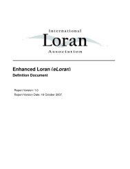 Enhanced Loran (eLoran) - International Loran Association