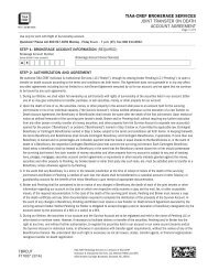 Joint Transfer on Death Account Agreement (PDF) - TIAA-CREF
