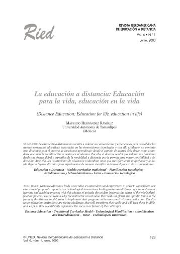 La educación a distancia