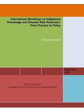 International Workshop on Indigenous Knowledge and Disaster Risk ...