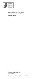 EPO Online Fee Payment - EPO - Online services