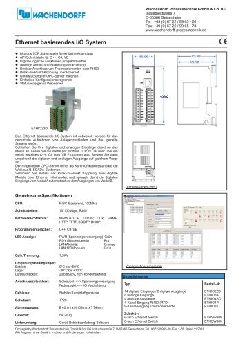 PDF, 145 KB - Wachendorff Prozesstechnik GmbH & Co. KG