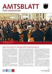 Amtsblatt der Stadt Wernigerode - 02 / 2014 (4.62 MB)