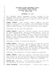 135th CFMC Meeting Verbatim Transcript - Caribbean Fisheries ...