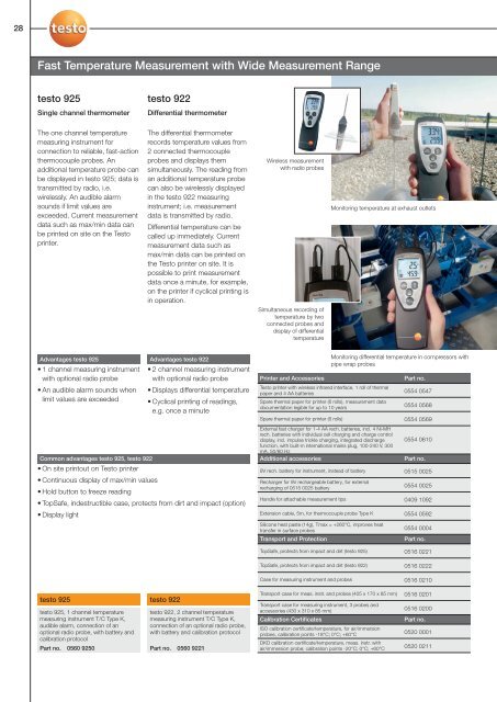 Measurement Solutions for Refrigeration Technology