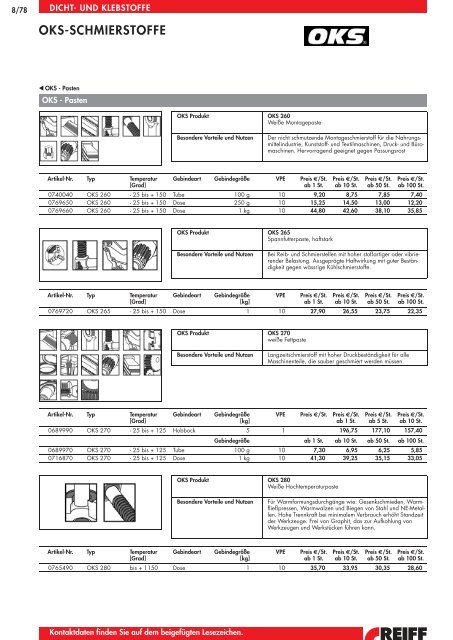 WISSENSWERTES ZU KLEBSTOFFEN - REIFF Technische Produkte