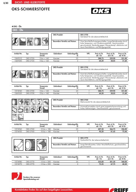 WISSENSWERTES ZU KLEBSTOFFEN - REIFF Technische Produkte