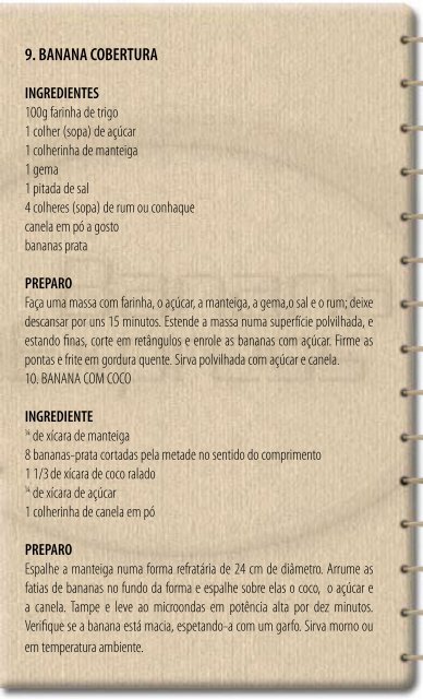 Livro de Receitas - Banana Express OrgÃ¢nica