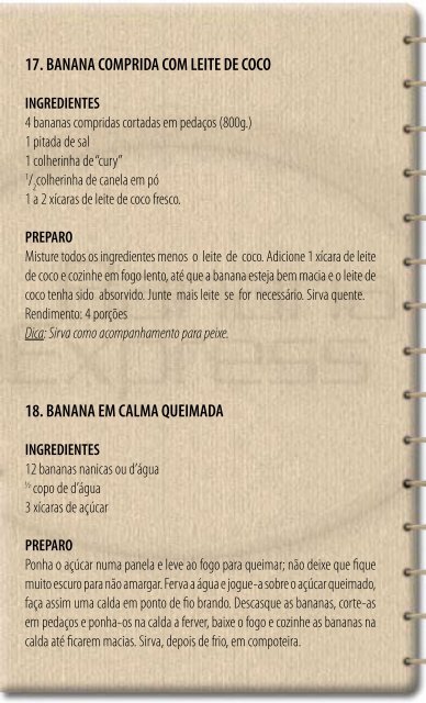 Livro de Receitas - Banana Express OrgÃ¢nica