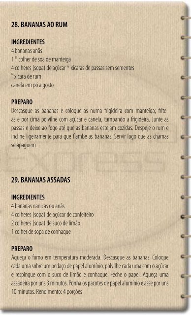Livro de Receitas - Banana Express OrgÃ¢nica