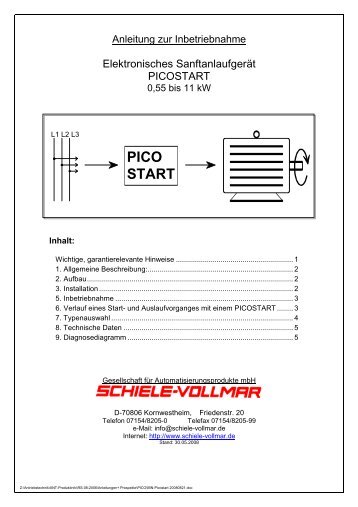 pico start - Schiele Vollmar Gesellschaft für ...
