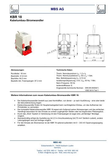 MBS AG KBR 18