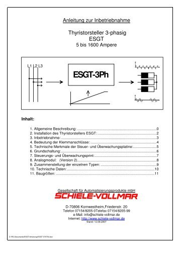 ESGT-3Ph - Schiele Vollmar Gesellschaft für ...