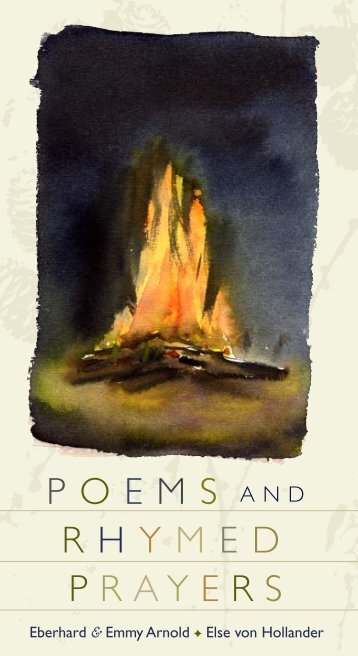 Poems and Rhymed prayers cover