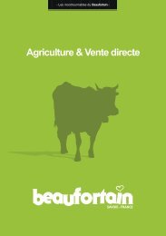 Agriculture & Vente directe - Le Beaufortain