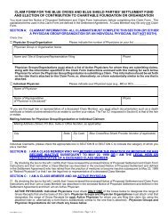 Claim Form - Blue Cross and Blue Shield of Montana