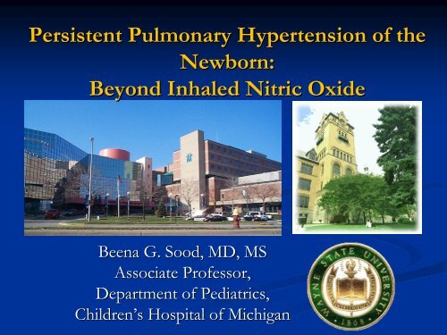 Persistent Pulmonary Hypertension of the Newborn - Mattel ...