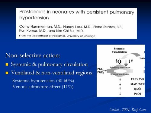 Persistent Pulmonary Hypertension of the Newborn - Mattel ...