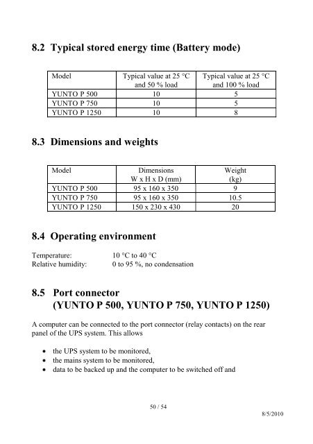 Benutzerhandbuch - Online USV Systeme