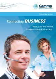 Channel Partner Brochure - Gamma Business Communications