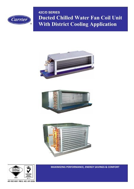 Ducted Chilled Water Fan Coil Unit With District Cooling Application