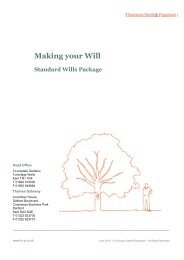 Standard Wills package - Thomson Snell and Passmore