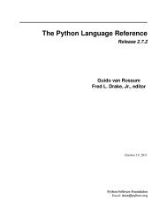 The Python Language Reference