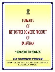 directorate of economics & statistics, rajasthan, jaipur.