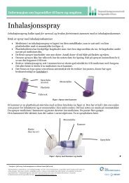 Inhalasjonsspray - Nasjonalt kompetansenettverk for legemidler til ...