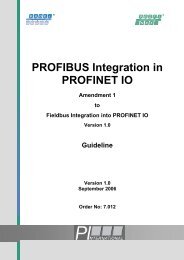 PROFIBUS Integration in PROFINET IO
