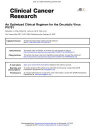 An Optimized Clinical Regimen for the Oncolytic Virus PV701
