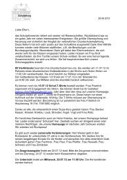 Brief zum Schuljahresende 2011/12 - Schillerschule Bissingen