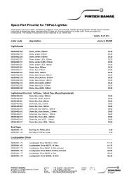 Spare-Part Pricelist TOPas PL50-04-07.11 EN - Pintsch Bamag